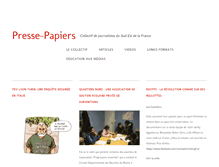 Tablet Screenshot of presse-papiers.org
